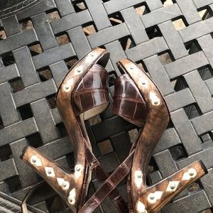 VINTAGE Christian Louboutin Heeled Sandals RARE